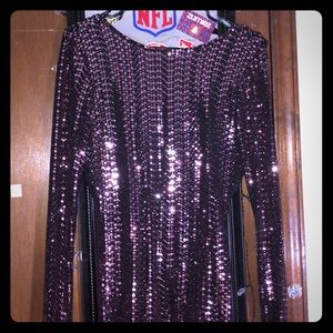 Purple/pink glitter dress